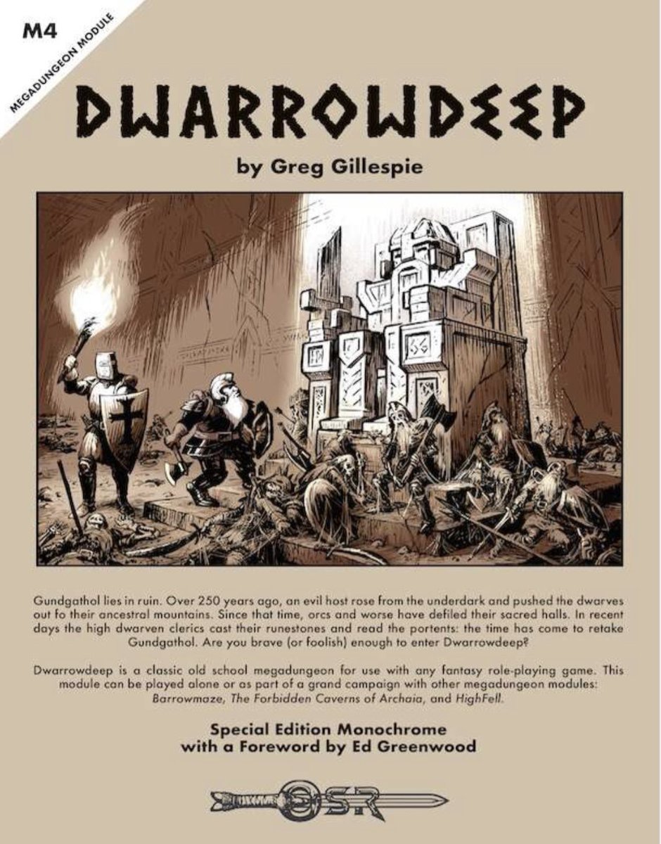 Travis_Fauber's tweet photo. On February 24, 2023, Aaron Amick, @todwithtwods, Jason Fauber, Ike Fauber, Aaron Ray, Howard Young, and Jacob Jordan characters adventured in the Stoneforge Highlands.

🧵 Part One...

#ttrpg #dnd #dnd5e #dungeonsanddragons #osr #Dwarrowdeep #megadungeon #hexcrawl #adventure https://t.co/J4sAzLLFaw