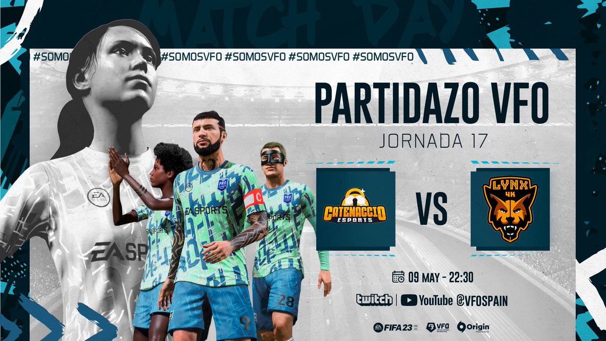 VFOspain's tweet photo. #PartidazoVFO📢

¡Estos serán los partidos para hoy!

🟠@CatenaccioEsp - @Lynx4kESPORTSPC 
🟢@BaneSquadEsp - @EsenciaCF 
🔵@ZafraUnited - @Omega_FIFA 

🎙️@SeeergioGM @Mati_Bernstein 
📺https://t.co/4db0mX6kur https://t.co/IVf8LLwrJB