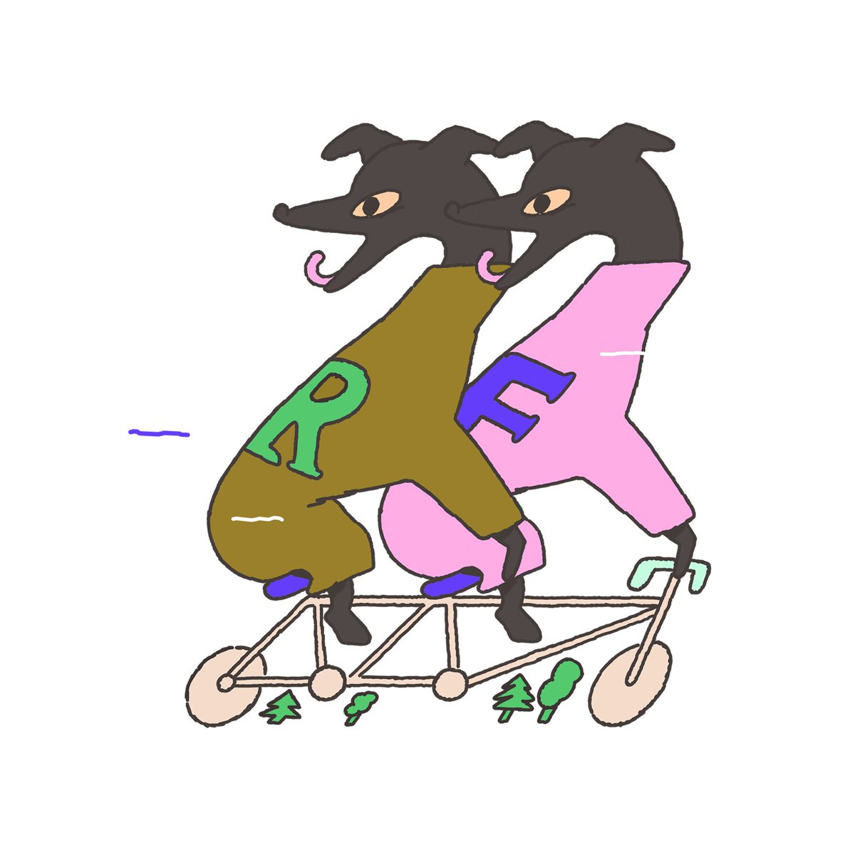 Hel Covell (@helcovell) on Twitter photo some sketches for the mascots/identity of a biking festival that were never used 
🌸🌻🌼
#illustration #characterdesign #bike some sketches for the mascots/identity of a biking festival that were never used 
🌸🌻🌼
#illustration #characterdesign #bike