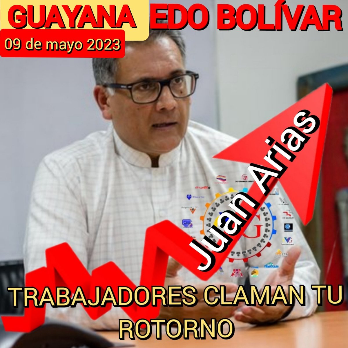 linares1206's tweet photo. 09.05.2023
La ciudad de los trabajadores GUAYANA hoy sigue organizada y promoviendo el retorno de un hombre que si conoce y sabe producir para el pais porque asi lo demostró en el Edo. Bolívar con las EMPRESAS BASICAS con su lealtad presidente @NicolasMaduro
#GuayanaTeEsperaJuanA https://t.co/QKsOUq14EQ