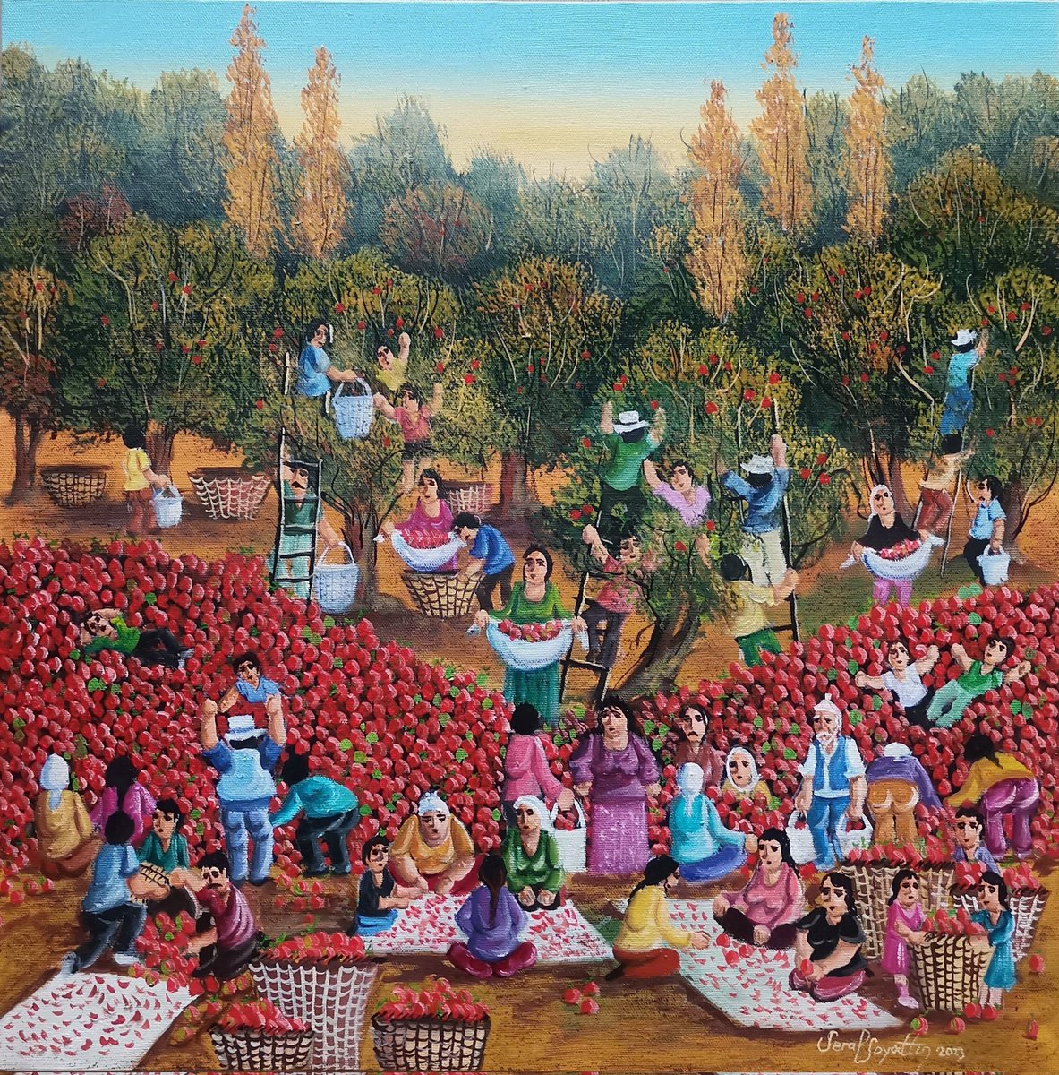 SerapSoyaltin's tweet photo. 🎨
Elma Ağaçları ve Toplayanlar
50*50 t.ü.y.b 2023
🍎🌳
#serapsoyaltınart #serapsoyaltın #art #artist #paint #painter #apples #applepicker #appletrees #oilpainting https://t.co/n52sIzHVSs