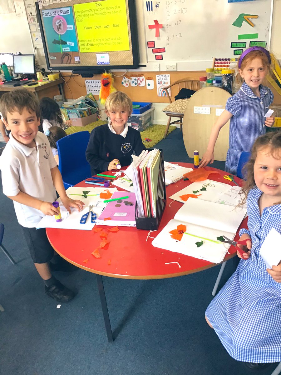 M1ssCunningh4m's tweet photo. A fantastically busy afternoon in year one! Creating some flower art, labelling the parts correctly, learning how to measure trees ages with string and exploring our school forest! 🌳🌸🌿 #TockY1 #TockScience @Tockwithcofe https://t.co/jkSkeSZp6g