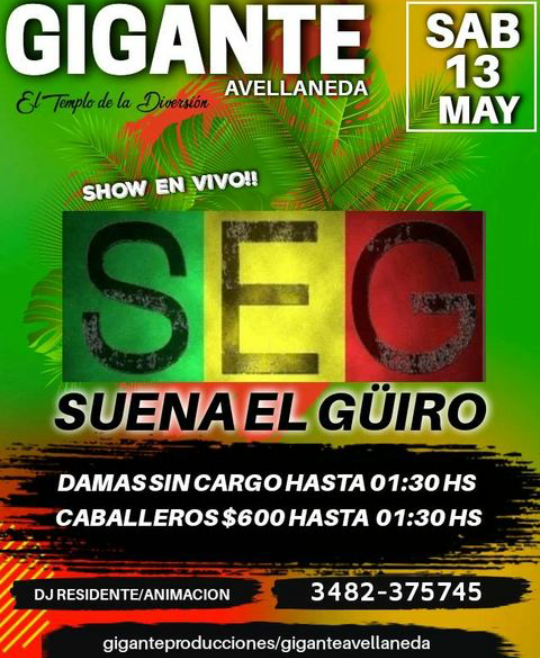 Sabado 13 todos al grandote. Gigante Avellaneda y Vera.

Haciendo lo nuestro. SEG
