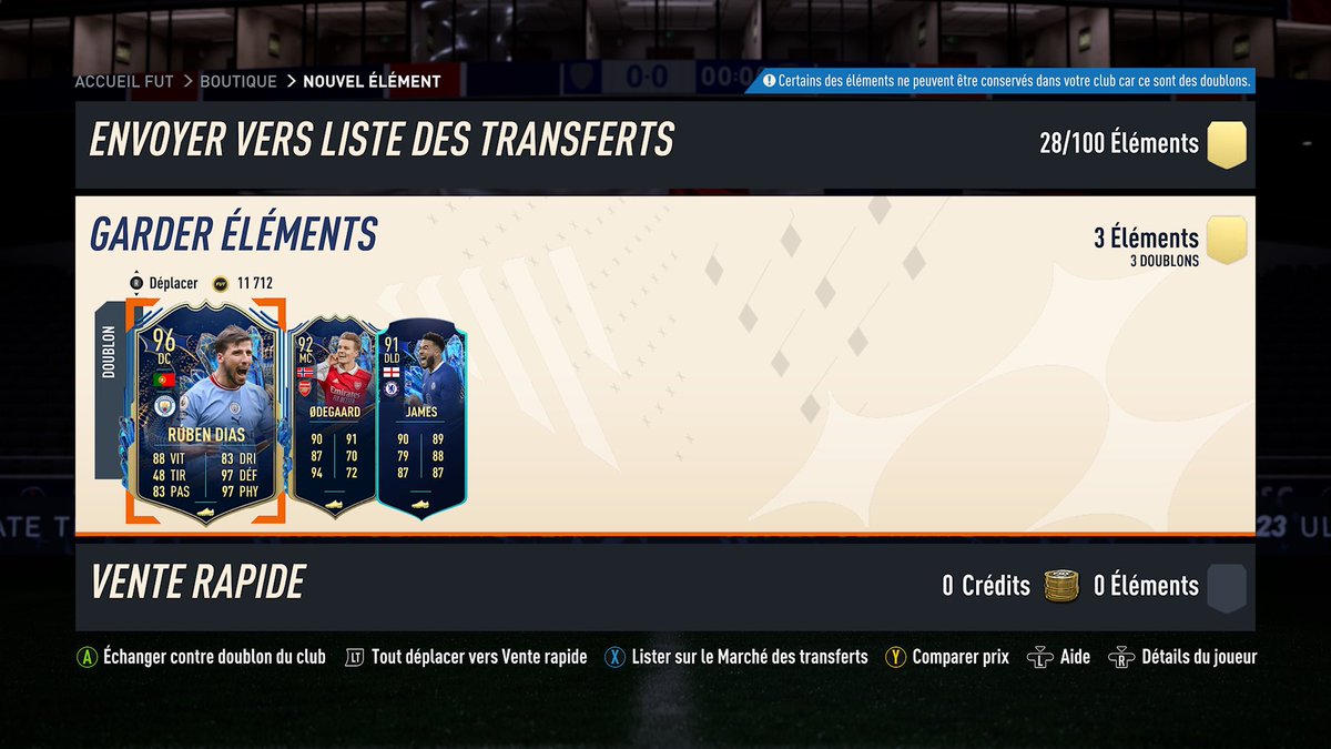 sebinson28's tweet photo. 19-1 pour la TOTS PL ! Un peu déçu des rouges mais pack TOTS vendable très correct 🔥Merci à ceux qui ont été présent sur le stream , à demain matin pour un nouveau Live 💪 Bonne soirée LDC à tous 🤩 https://t.co/E3TgrieH3N