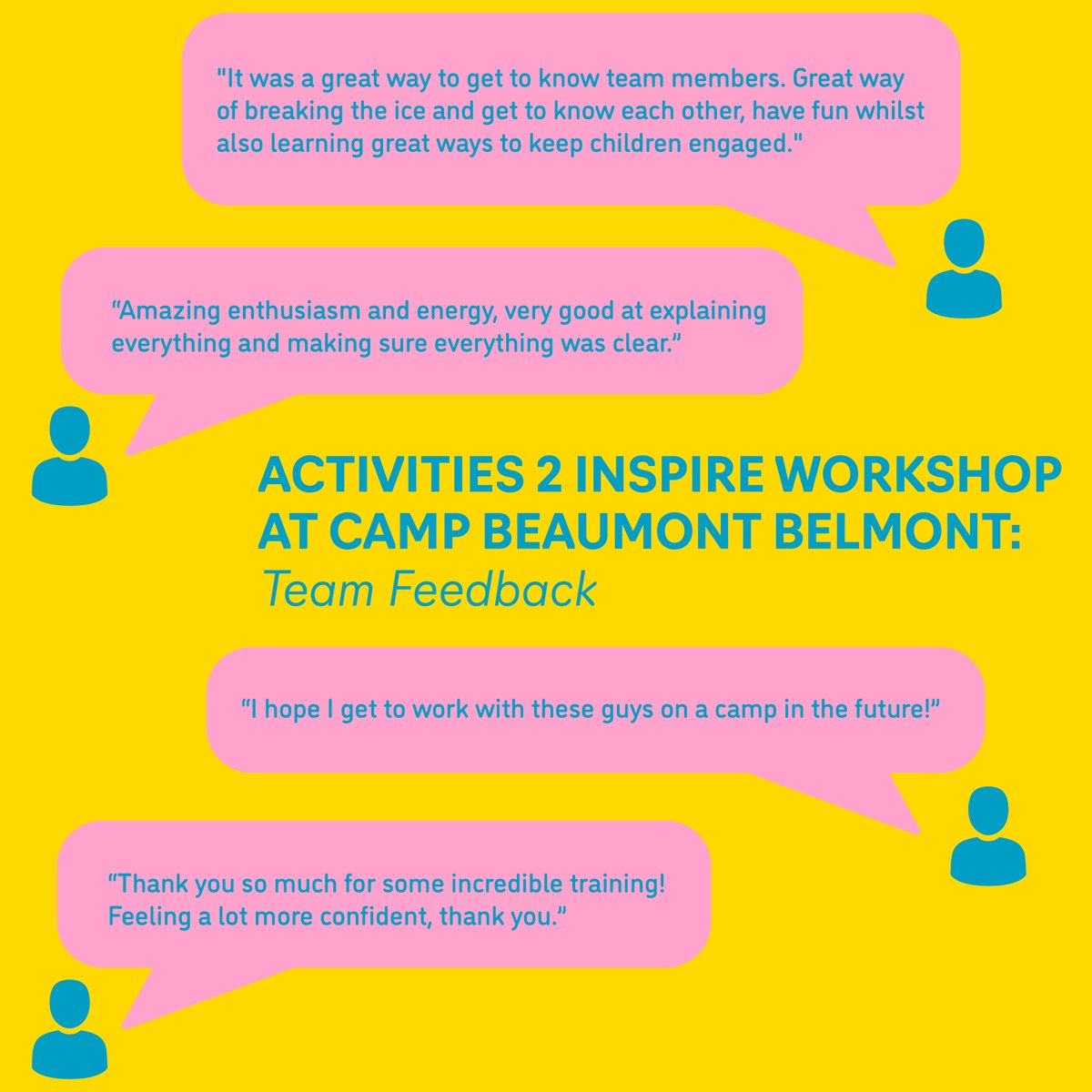 Our recent Activities 2 Inspire workshop at Camp Beaumont supported and transformed activity and childcare staff by focusing on body language, attitude, plus workplace and social skills to create a positive impact on both teams and customers.

bit.ly/3mL0i1L