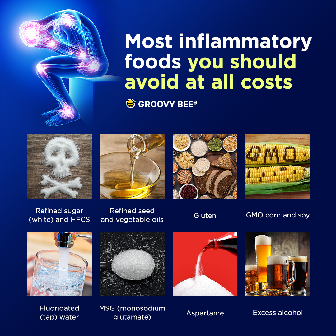 Most inflammatory foods you should avoid at all costs

#badfood #badhealth #healthrisk #healthyliving #goodfood #inflammatoryfoods #nonGMO #sugar #foodstoavoid #wellness