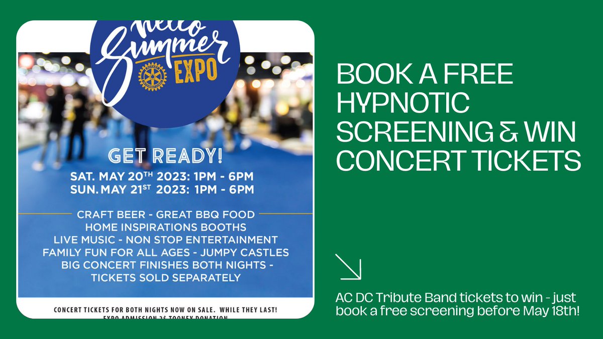 Win concert tickets.  Book a free screening &amp; your chances go up!  Book now!