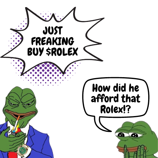 Rolex_Ethereum's tweet photo. Just do it ! Scoping up the $Rolexes enables you to multiply them later on ! ❤️‍🔥🐸 

#ROLEX #ROLEXCOIN #PEPE #PEPECOIN #PEPECOINETH #ROLEXCOINETH #eth #Ethereum #Crypto #cryptocurrency #memecoins https://t.co/YpSLGfQeqV