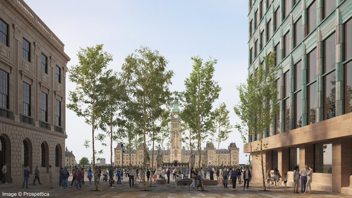 In 2022, Zeidler Architecture Inc., together with David Chipperfield Architects, won our design competition to reimagine the city block facing #ParliamentHill. They have now been awarded a contract for architectural and engineering services: tpsgc-pwgsc.gc.ca/citeparlementa…