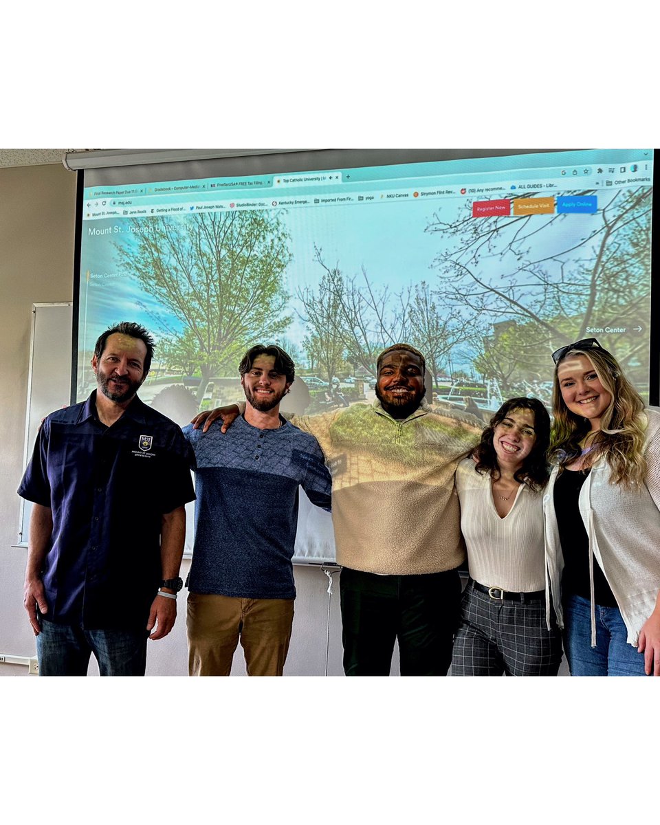 MSJCOM's tweet photo. Congratulations to these Seniors on completing their final presentations for their Senior Thesis Capstone Social Media Campaigns! 

 A special thank you to all of the Professors who got us here and worked hard with us on achieving our academic goals!
You did it! 🎓💙 https://t.co/34rCHpZzID