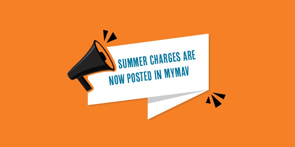 UTAmoney's tweet photo. Hi Mavericks! 
If you are taking summer classes here at UTA, summer charges have posted to your MyMav account. Please reach out if you need to talk about payment options! https://t.co/LPbsCmZgTF