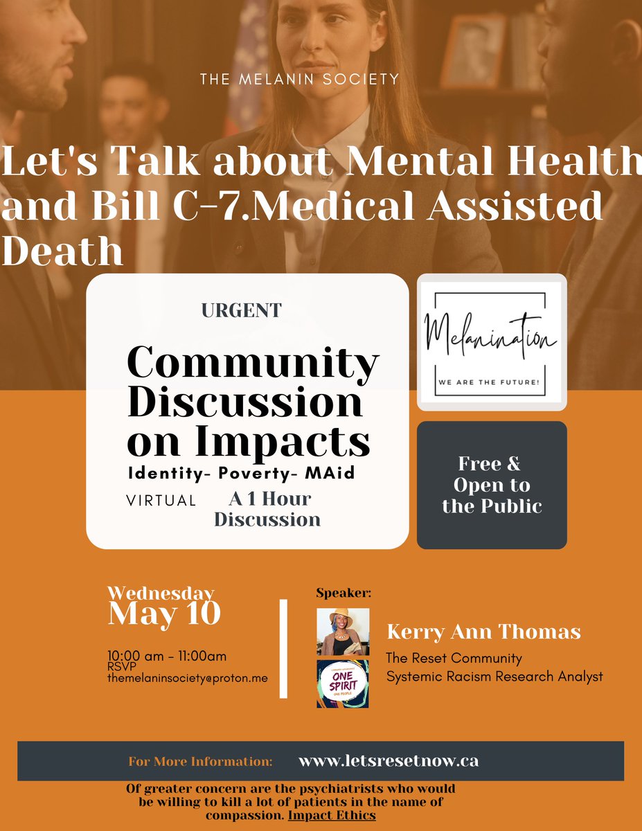 TOMediaStarlet's tweet photo. The Federal Government wants those suffering mental health to have a beautiful death as a means to end their suffering. Do you agree?  Participate in the meeting May, 10, 2023. Read more: https://t.co/8Ie6AHYSWe https://t.co/wjn987e3wC