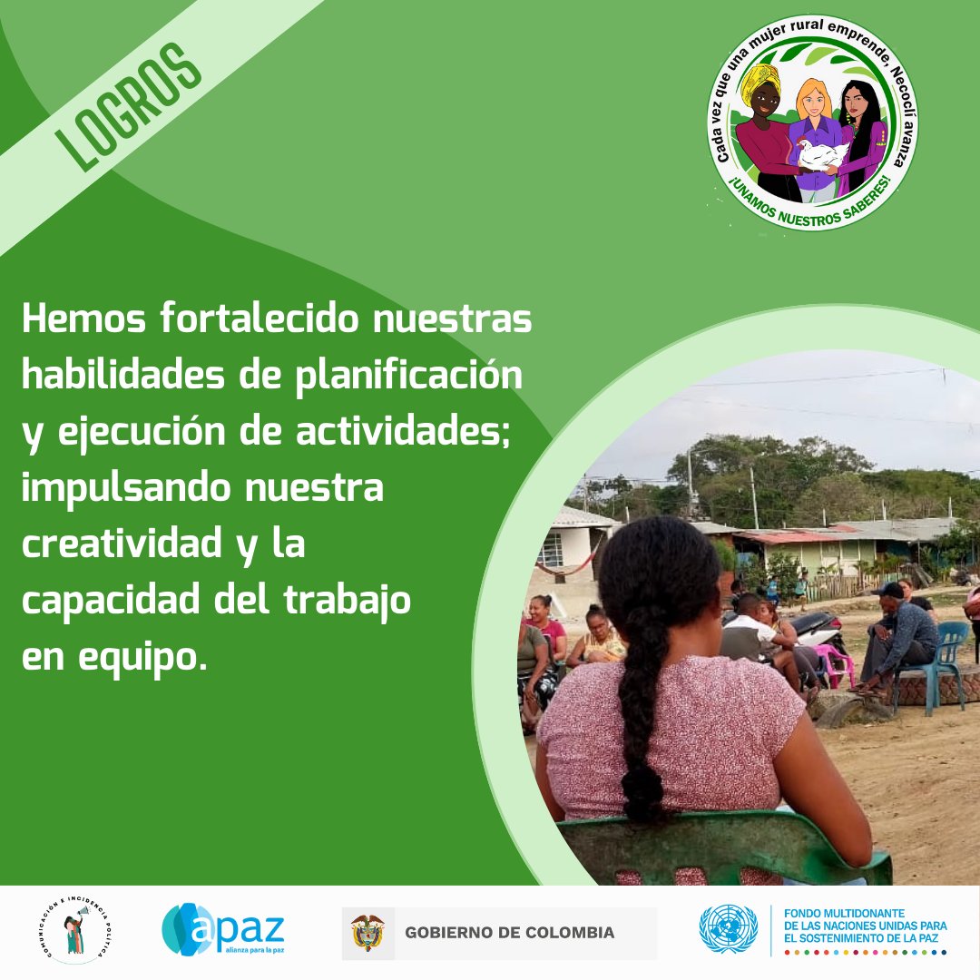 Asoagrolaforta's tweet photo. Con el apoyo del proyecto comunicación e incidencia hemos logrado demostrar que las mujeres que conforman esta organización somos capaces de liderar y ejecutar actividades de emprendimientos que nos ayudan a fortalecernos a nosotras mismas y a nuestras familias. #pnudcol https://t.co/EJUwjeP99h