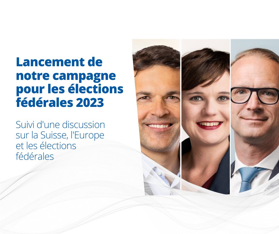 🇨🇭🇪🇺 Après-midi européen ce samedi 13 mai à 13h45 à Berne:

✅ Lancement de notre campagne #ChoisirAvenir
✅ Table ronde avec <a href="/Sarah_Wyss/">Sarah Wyss</a>,  <a href="/marcjost/">Marc Jost</a> et @adesenarclens 

Infos et inscription sur europa.ch/fr/event/apres…

#NousEuropéens #NousEuropéennes #Elections23