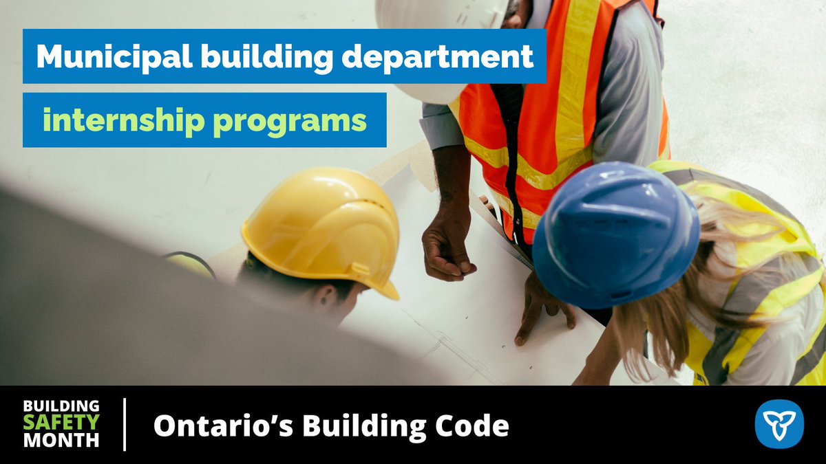 ONmunicipal's tweet image. [2/3]
A qualified building inspector or Chief Building Official supervises the work of all interns. The interns must also pass technical and legal exams before being able to practice independently as building officials. 
#BuildingCodeMatters