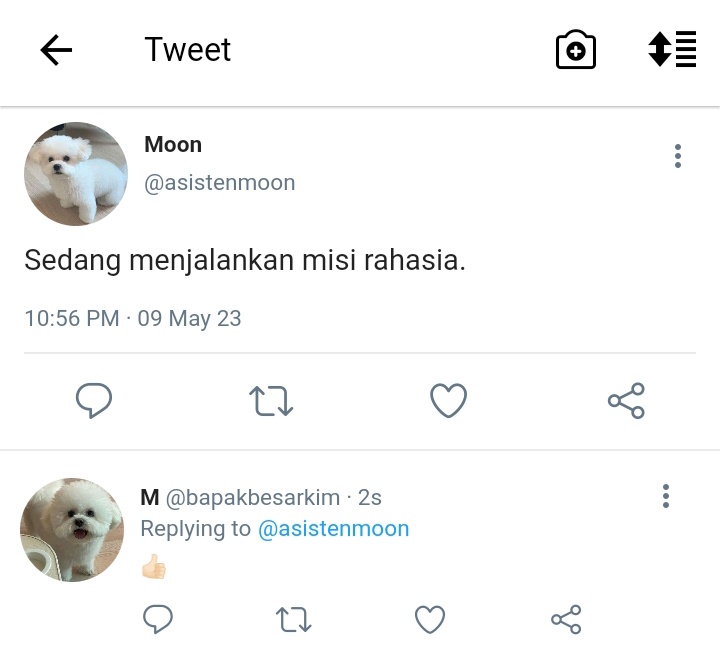 mwlandd_'s tweet photo. 80. Sudah diajari main Twitter sama pak kim👍🏻

(Ava sama unamenya pak kim yang buatkan👍🏻) https://t.co/X0QfsTXZdd