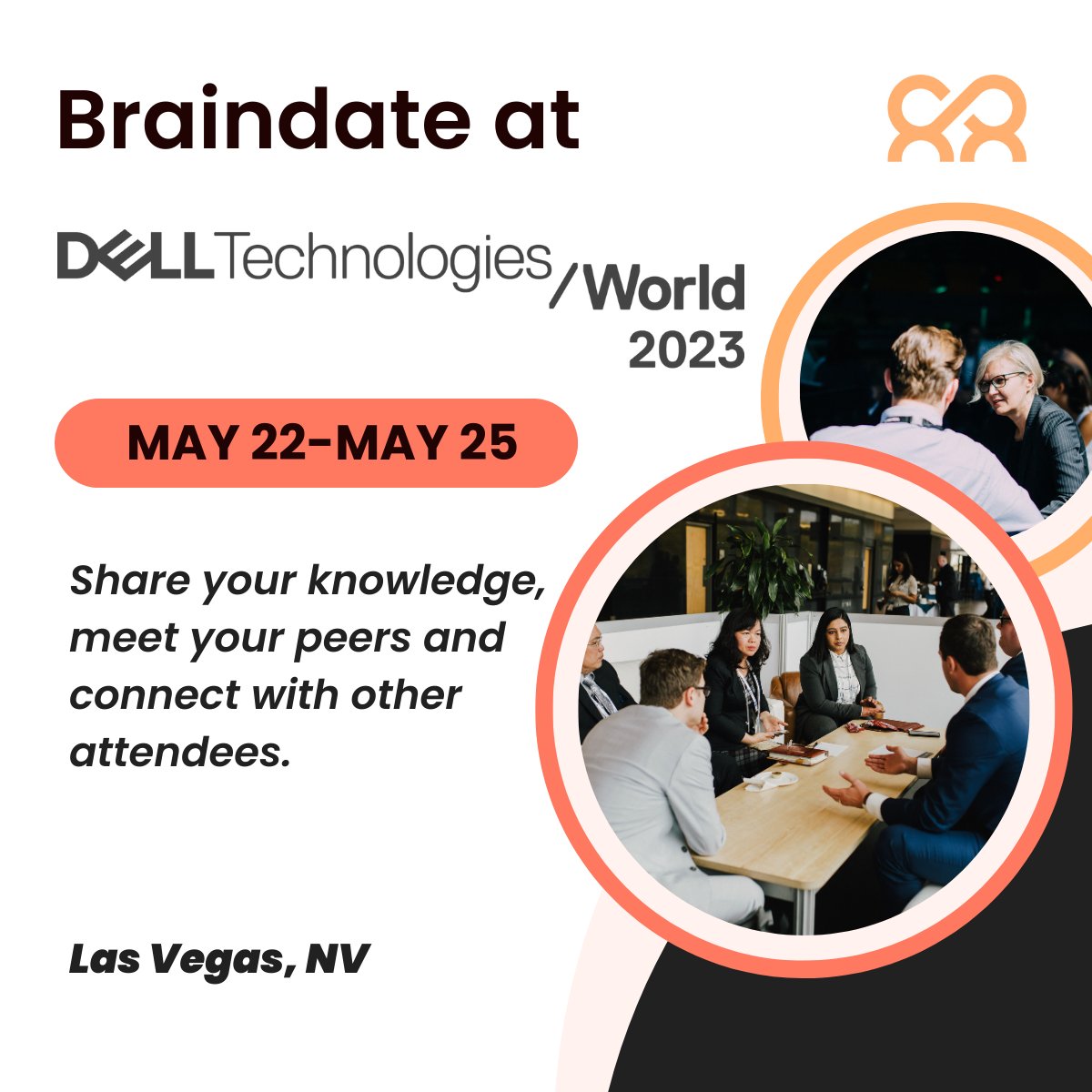 e180's tweet image. Our team is ecstatic to be a part of Dell Technologies World 2023. Find innovative conversations and connect with other technology professionals in the Braindate Lounge. We can&apos;t wait to see you there 🙌 #DellTech #braindates