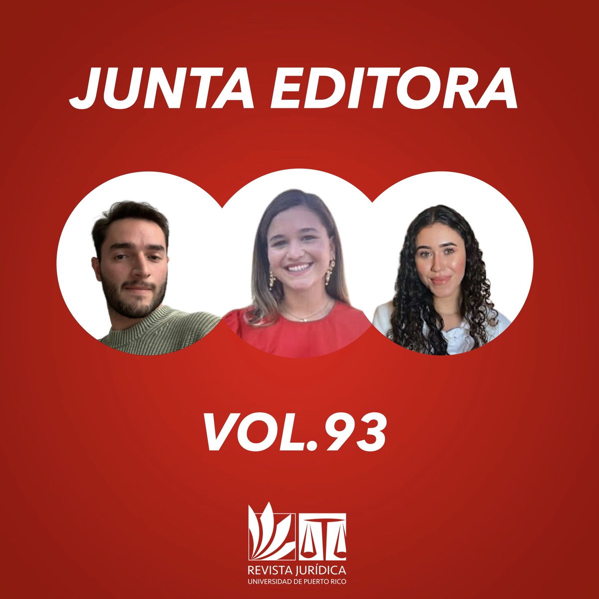 revjurupr's tweet photo. La Junta Editora del #Volumen92 se complace y enorgullece en presentar a la Junta Editora del #Volumen93. Esta nueva junta estará dirigiendo la Revista Jurídica de la Escuela de Derecho de la Universidad de Puerto Rico durante el término 2022-2023.
1/2 https://t.co/wxaoG8KWpq