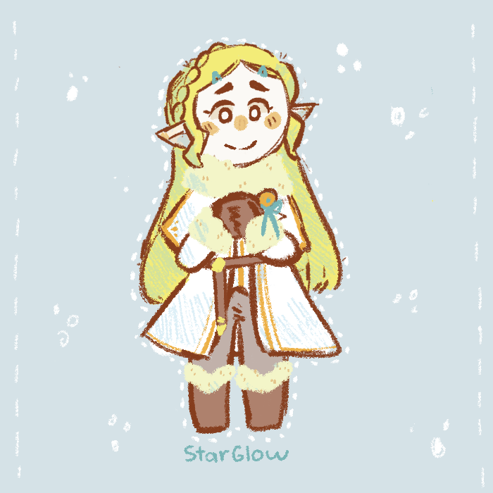ゼルダ姫 「a lil zelda #LegendofZelda」|StarGlow🌻@ LAYTON IS BACK☕のイラスト