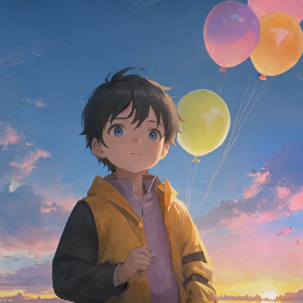 Lasco_ai's tweet photo. Childhood, One day #AIart #illustration #anime #LascoAI #Lasco https://t.co/g1yN5iCGDW