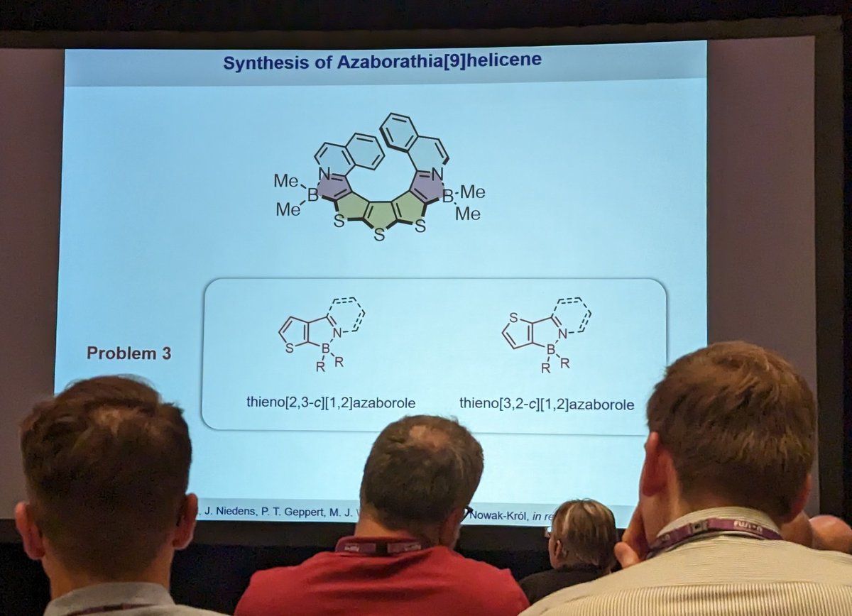 Igor Alabugin (@ialabugin) on Twitter photo I think that <a href="/NowakKrolGroup/">The Nowak-Król Group</a> will break the world record on the number of heteroatoms incorporated a helicene at the end of her #CARBON23 talk. Looking forward to seeing the rest of the periodic table at the outside edge of curved nanostructures in the future! I think that <a href="/NowakKrolGroup/">The Nowak-Król Group</a> will break the world record on the number of heteroatoms incorporated a helicene at the end of her #CARBON23 talk. Looking forward to seeing the rest of the periodic table at the outside edge of curved nanostructures in the future!