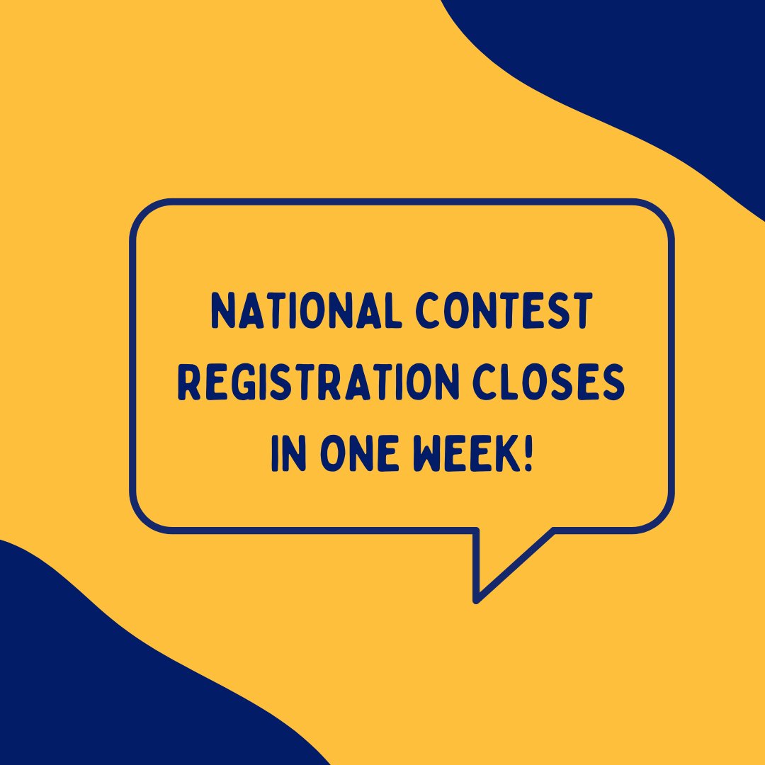 National History Day on Twitter "NHD2023 National Contest registration CLOSES IN ONE WEEK on