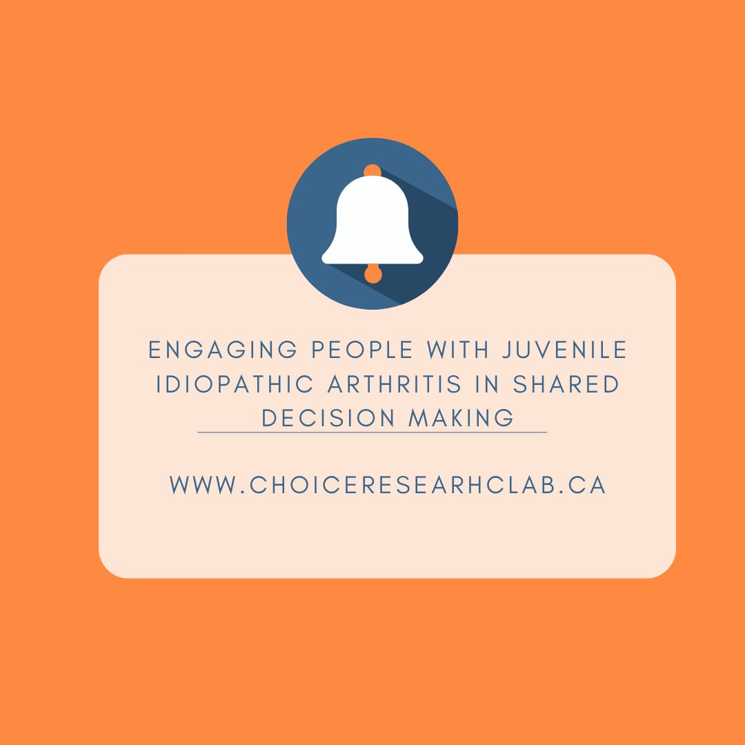 toupinak's tweet photo. ICYMI: We wrote a case study paper re: knowledge translation (KT) where youth participated in research re: #shareddecisionmaking. A knowledge broker w/ lived experience of #JuvenileIidopathicArthritis supported #patientengagement/KT. Learn more: https://t.co/WPR6wrpBaA https://t.co/aZaQxzrplQ