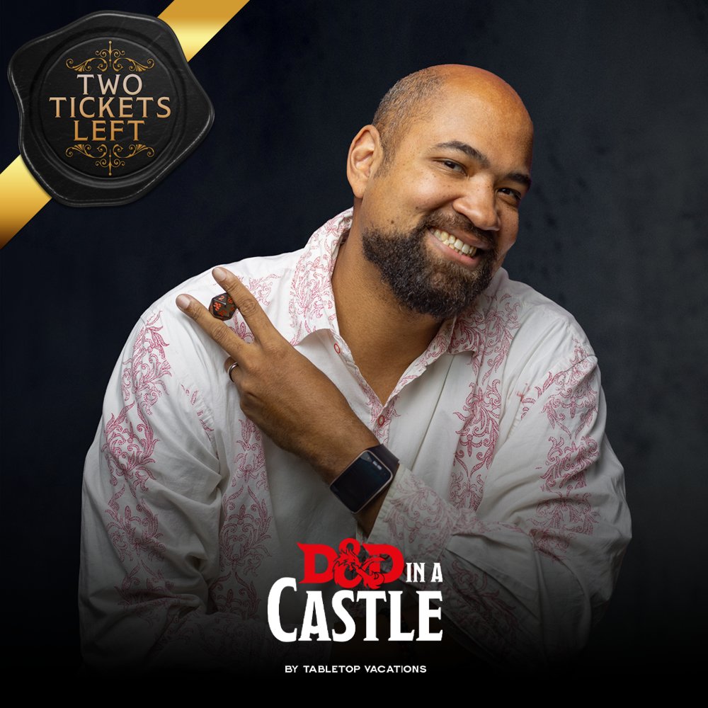 dndinacastle's tweet photo. B Dave Walters joins D&D in a Castle for 2 more epic games with 6 players each and only 2 places remain in each game.
November 4 - 8 and November 10 - 14 at Lumley Castle, UK.
https://t.co/JmZjExeaZs https://t.co/6yJCEjLO0A
