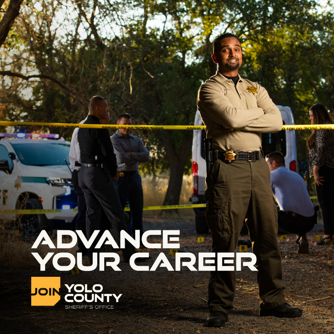 YoloCoSheriff's tweet photo. The opportunities here are endless and your potential is limitless. Join the YCSO team and learn what it means to make a difference. Visit https://t.co/3bCwkpIVJm to learn more. #JoinYCSO #YCSO
#YoloCountySheriffsOffice #SheriffJobs
#CareerWithBenefits https://t.co/6otrnU5gws