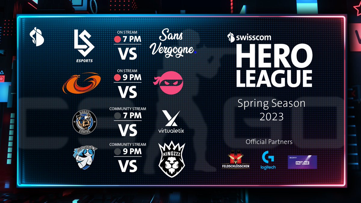 AndiGAMETV's tweet photo. Letzte #SwisscomHeroLeague Spieltag vor reguläre Saison! 🔥🔥

Wär schaffts id #Playoffs, wär mues definitiv id #Relegation? Das aues u meh gits hüt Abe ds gseh!

🕖 @lausanneesports 🆚 #SansVergogne
🕘 @Fragboxgaming 🆚 @SLNTGG 

Tune in!
📺 https://t.co/HxxMrLeyNc

#swiss #CSGO https://t.co/6klD2Jxnb9