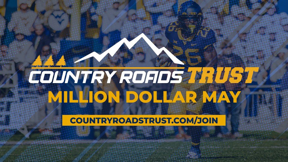 Help <a href="/CountryRdsTrust/">Country Roads Trust</a> reach their fundraising goal of $1 million by making a one-time donation or becoming an annual member during the month of May. Your support is greatly appreciated! #MillionDollarMay 

🔗countryroadstrust.com/join