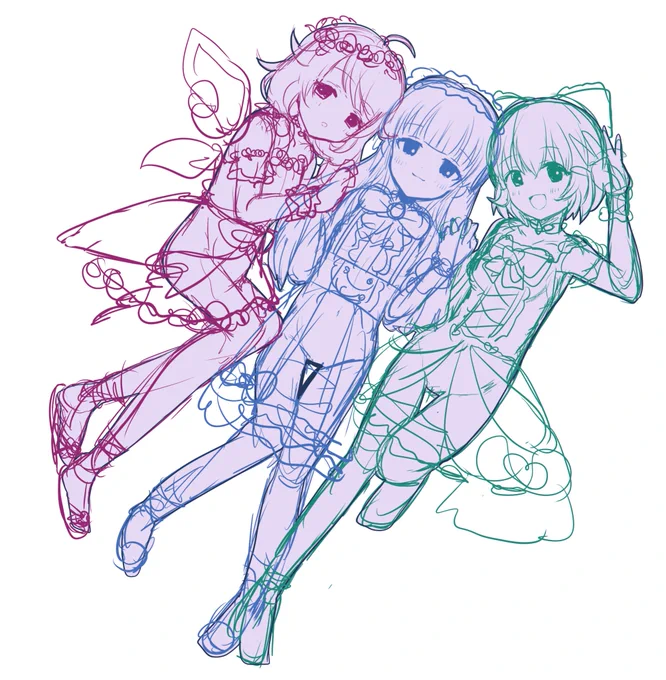 ゆるめのラフだけ… 