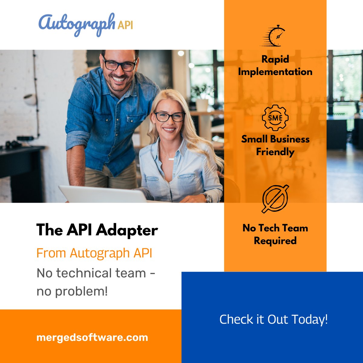 MRGDSoftware's tweet image. Introducing the API Adapter from Autograph API.  The Adapter allows small businesses to have the same level of access to e-signature APIs, making it easy to integrate into your existing software quickly and affordably.  Check it out today! #esignature #esign #documents #API
