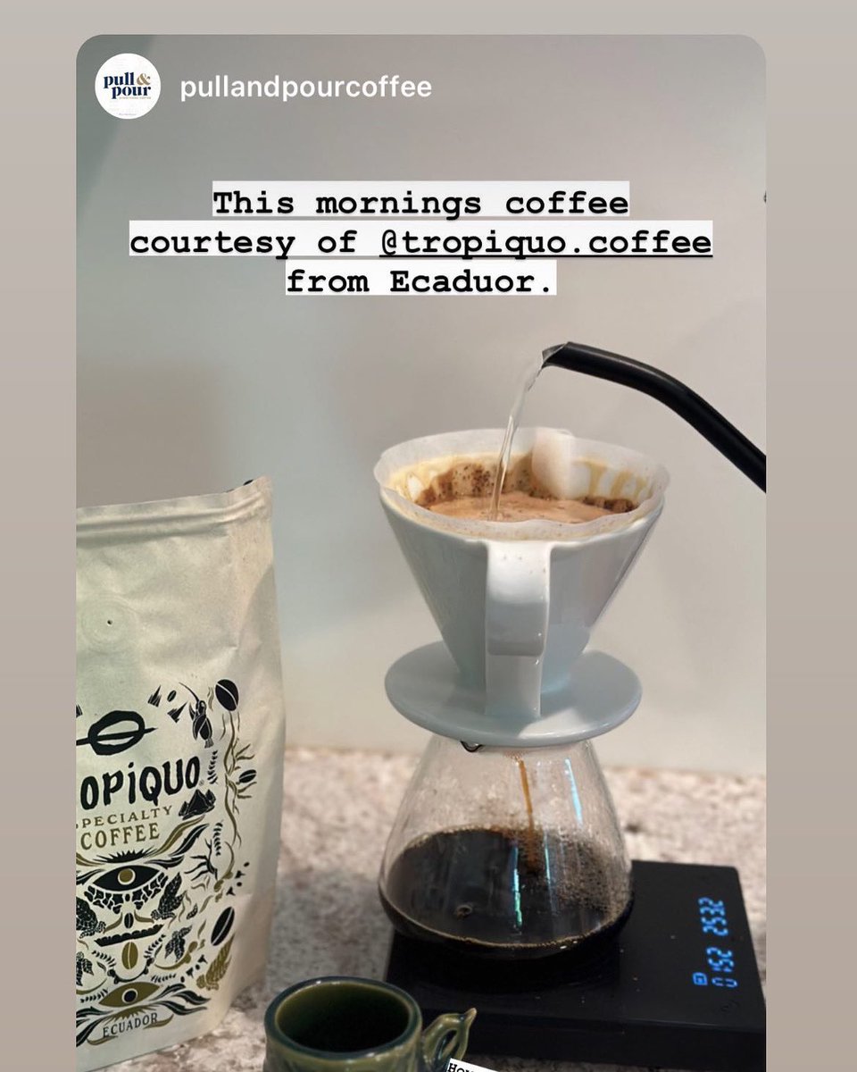 tropiquo's tweet photo. Have a great coffee https://t.co/LrgbYkJG4L and a great day!
#tropiquo #cafedeespecialidad #ecuador https://t.co/YfwpYkf5VG