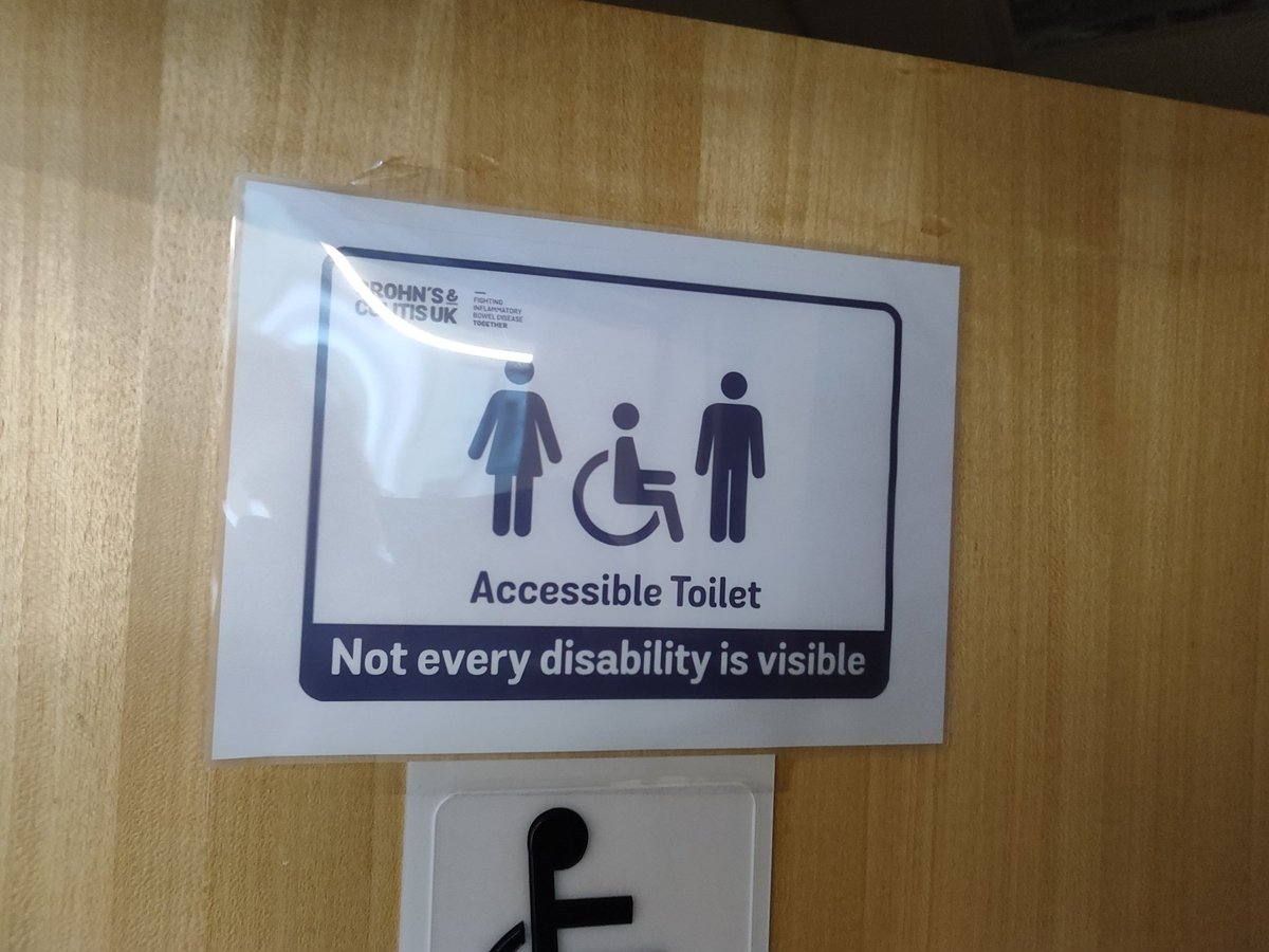 A very apt and inclusive sign on the Warwick University bathroom doors. 👍
#noteverydisabilityisvisible
