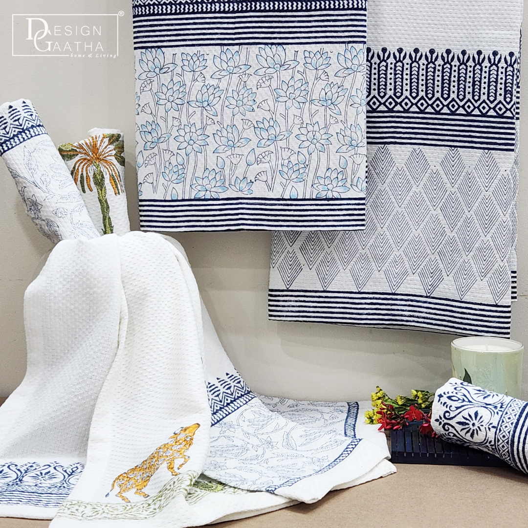 designgaatha's tweet image. NEW ARRIVAL

Explore our new summer launch of towels made out of highly absorbent cotton dobby fabric with hand block printing to add a touch of exclusivity to your bath linen collection.

Explore Now : designgaatha.com/bed-linen/bath…

#handblock #madeinindia #artisanal #bathlinen #towel