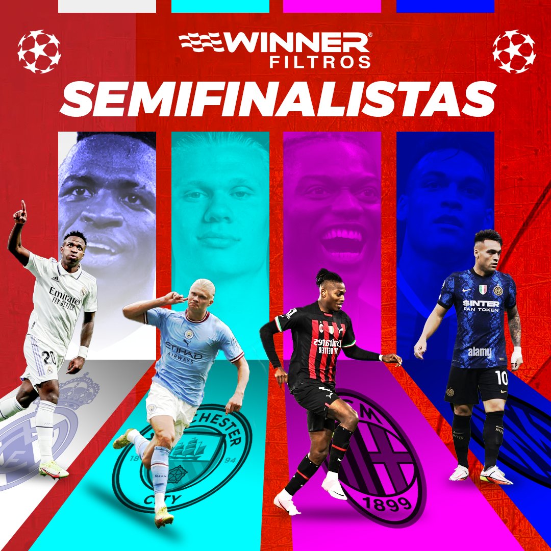 Winner_filtros's tweet photo. Los 4 mejores clubes de Europa se miden en las semifinales de la Champions🏆.

Si tienen sus predicciones, ¿Quiénes creen que se enfrenten el próximo 10 de junio en la gran final?

#FiltrosWinner #SemifinalesDeChampions #UEFAChampionsLeague #RealMadridManCity #InterMilan https://t.co/NlZGdov82W