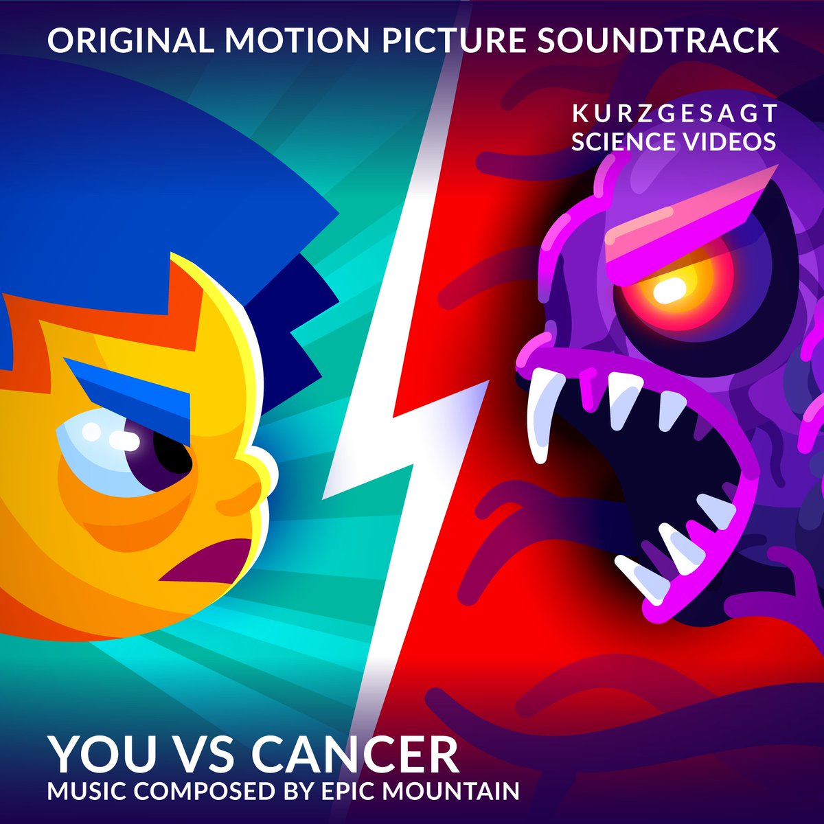 "You vs Cancer"
That is our new soundtrack to <a href="/Kurz_Gesagt/">Kurzgesagt</a>'s latest video. 
Spotify: bit.ly/42m2j4z
YouTube: bit.ly/3LReRd9
Soundcloud: bit.ly/3MaUV6u
Bandcamp: bit.ly/42BOSwT