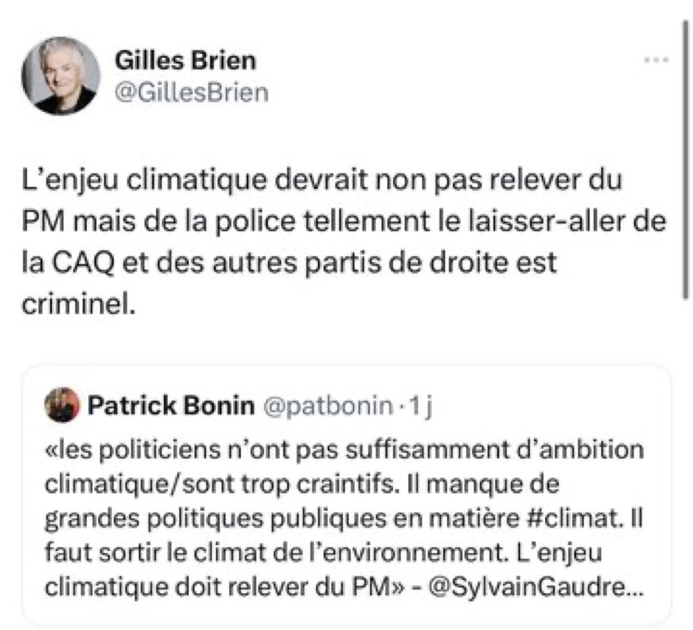 Gilles Brien, autrefois crédible, n’est plus qu’une caricature de lui-même. 

Preuve que la maladie mentale peut affecter n’importe qui. 

Dossier réglé! 

#BellCause 

*