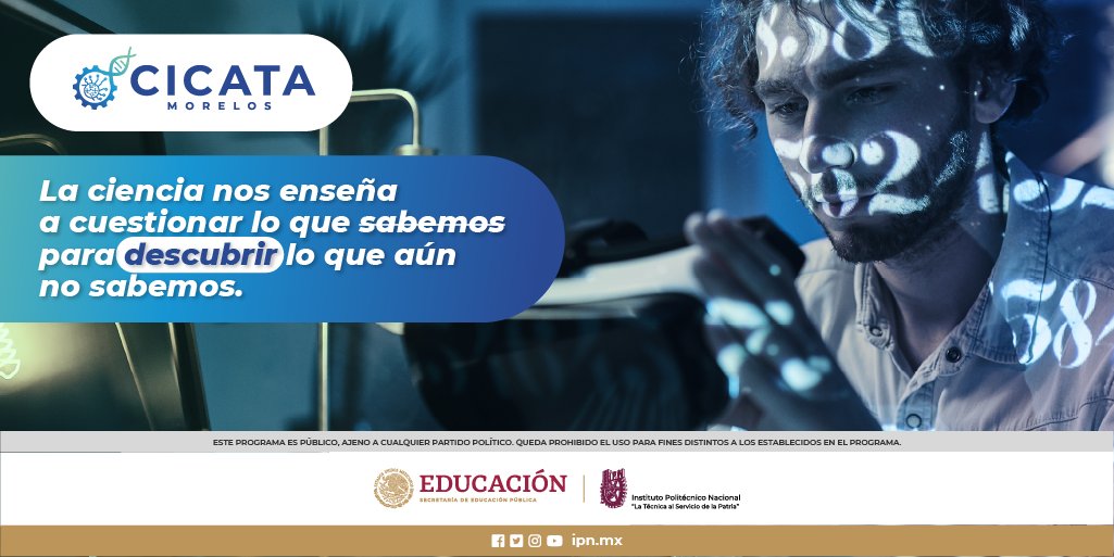 cicatamorelos's tweet photo. ¡𝗦𝗲́ 𝗽𝗮𝗿𝘁𝗲 𝗱𝗲𝗹 𝗰𝗮𝗺𝗯𝗶𝗼! Ayuda a construir un mundo mejor a través del desarrollo de ciencia y tecnología. ⚙️

🌐🔬 ¡Despierta al científico que llevas dentro! 🔍 

¡Visítanos ya! 👇
https://t.co/2d25l3xVSl
.
#cicatamorelos #cicata #ipn #ipnmorelos #cienciamorelos https://t.co/xaqxlUf9PL