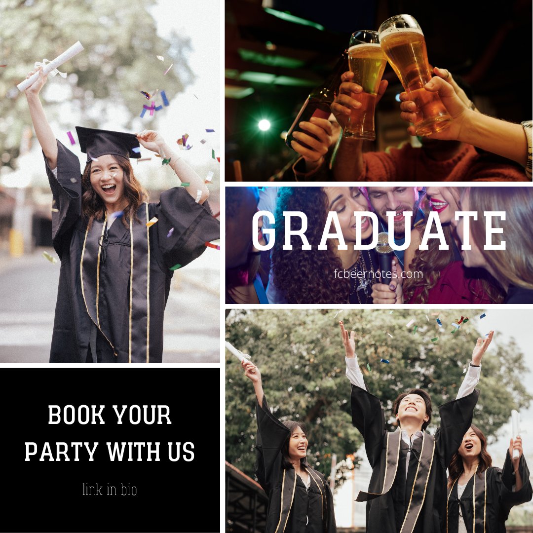 FCBeer_Notes's tweet photo. 🎉 Congrats, graduates! Let's raise a glass to your accomplishments at Beer Notes! 🍻🎓 Celebrate with your loved ones in our unique venue and create lasting memories. Book your graduation party now! 👉 fcbeernotes@gmail.com 

#karaoke #fostercity #california #womensday #bar https://t.co/G9hAxeSy19