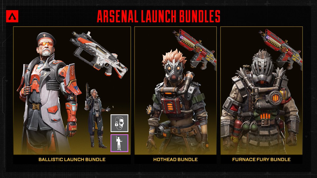 ✨IN CELEBRATION OF APEX LEGENDS SEASON 17✨

I'm doing an ARSENAL Launch Bundle Giveaway!

TO ENTER:
✅Follow <a href="/CrusaderTwitch/">Crusader</a> &amp; <a href="/PlayApex/">Apex Legends</a> 
✅Like &amp; RT
✅Tag someone who carries and who gets carried they won't know who's who

Pulling winners sometime next week!