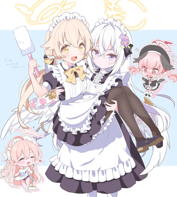 キヴォトスのメイドさんブームおわらないで… #ブルアカ #メイドの日