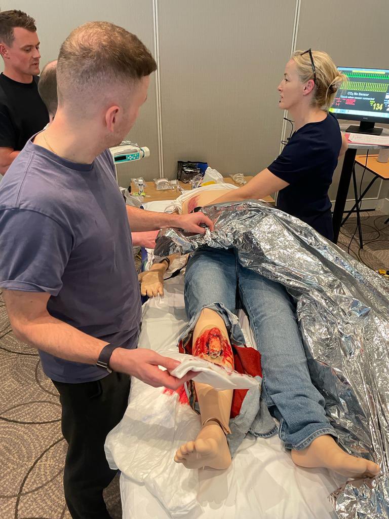 SligoSim's tweet photo. Delighted to have been asked to run a trauma simulation work station at the Orthopaedic conference Sligo 2023. Well done to everyone involved 🧑‍⚕️🩺 👌@GalwayICAPSS @GeorginaKilcoy3 https://t.co/eBioj2Tnb7