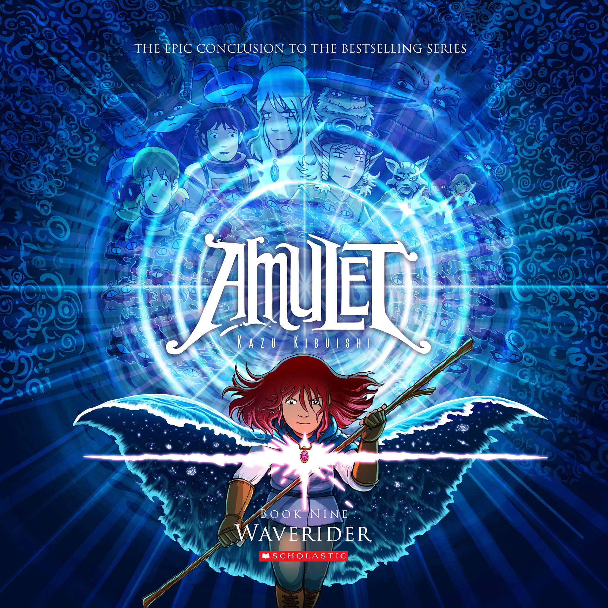 X Kazu Kibuishi Amulet Book 9 Waverider will be in bookstores February 6th 2024. Check with your local bookseller and ask them to pre order a copy GraphixBooks Scholastic https t Fmg0C4G1HC