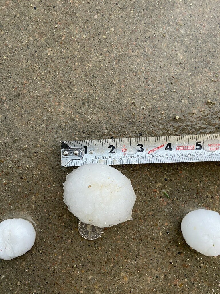 andyoaklee® 🇺🇸 on Twitter "RT MyRadarWX 🎾 Tennisball size hail in