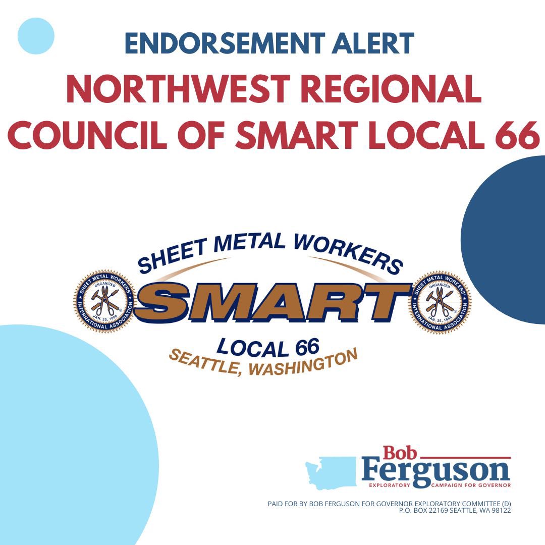 Thank you @SMARTLocal66 for joining our people-powered movement! I’m proud of my record fighting for working families.