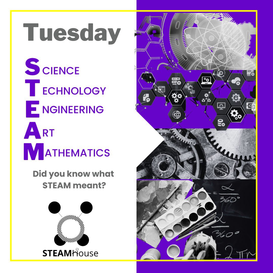steamhouseio's tweet photo. Happy #STEAMTuesday! 🎉 

Our innovative approach to education and problem-solving emphasizes creativity, critical thinking, and collaboration. 🔬🖥🔧🎨➕

Send us a DM 
Join our program 
Your STEAM journey Awaits! 
.
.
.
#STEAMeducation #STEMHouse #STEAMleaders #STEAMprogram https://t.co/yslV1goDQe