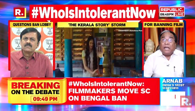 republic's tweet photo. #WhoIsIntolerantNow | Filmmakers of ‘The Kerala Story’ are receiving threats, why is there a complete intolerance over a film that exposes ISIS radicalisation? - https://t.co/nqDWAQALn3
#TheKeralaStory #MamataBanerjee #TMC #SudiptoSen #ISISBrides #Kerala https://t.co/hXw6kZB9Q6