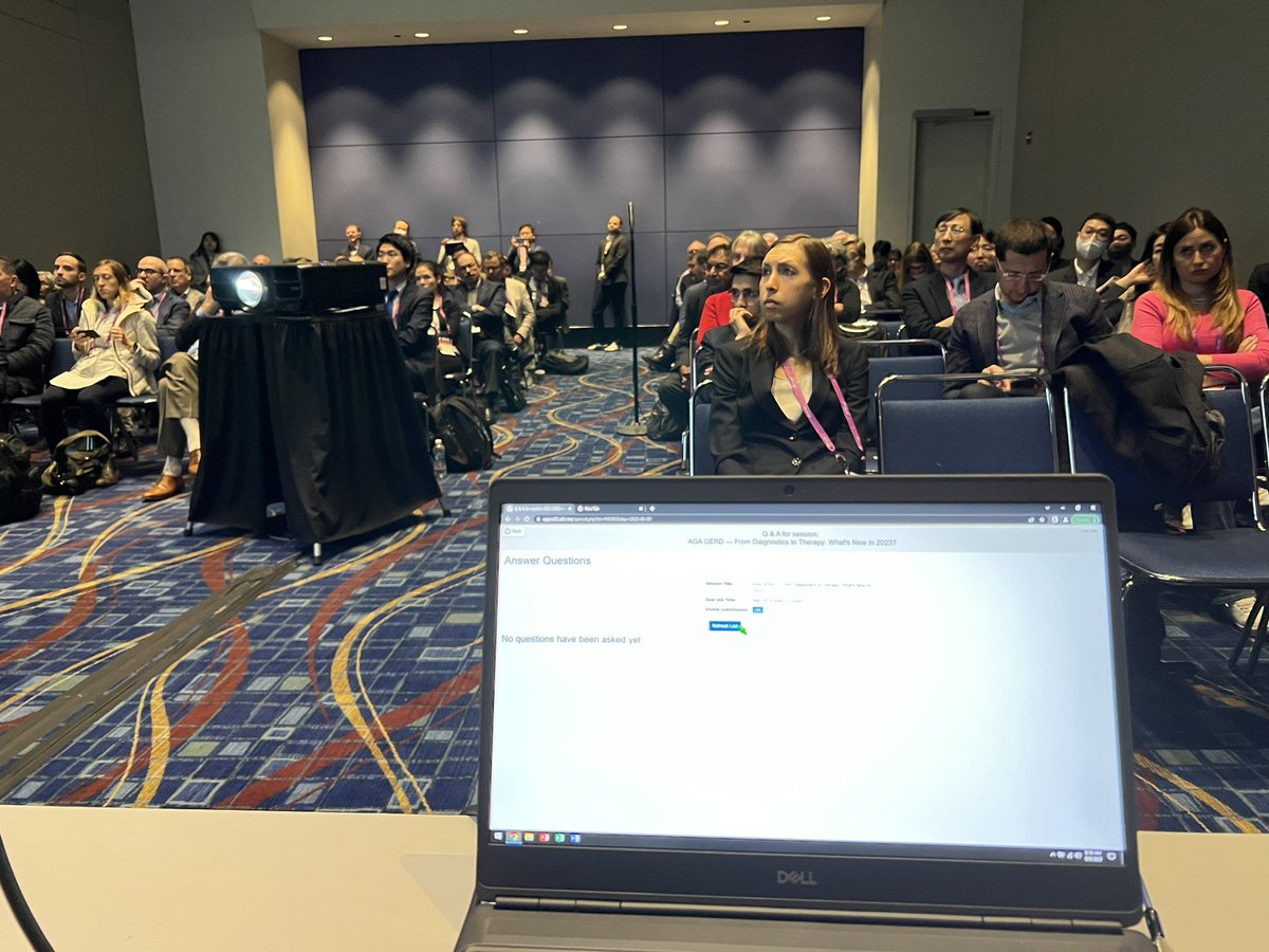 WalterChanMD's tweet photo. Great session with my #esocrew co-moderator @EsophagusDoc on #GERD diagnostics & therapies at #DDW2023 - lots of insightful discussions on the presented abstracts, ranging from #LPR to 🫁 #reflux, LA B #esophagitis in reflux diagnosis, reflux hypersensitivity, and P-CAB trials. https://t.co/VEt6SPA91H